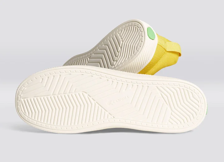 IBI Low Sun Yellow Knit Sneaker Men - Image 6