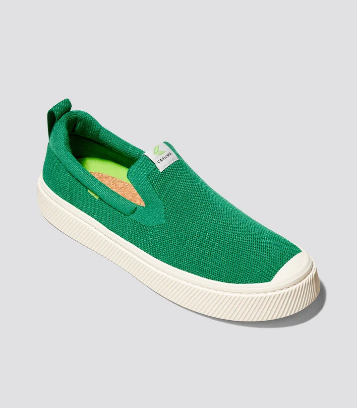 IBI SLIP-ON Green Knit Sneaker Men - Image 2