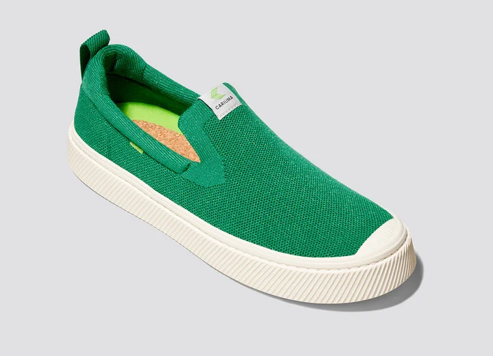 IBI SLIP-ON Green Knit Sneaker Men - Image 4