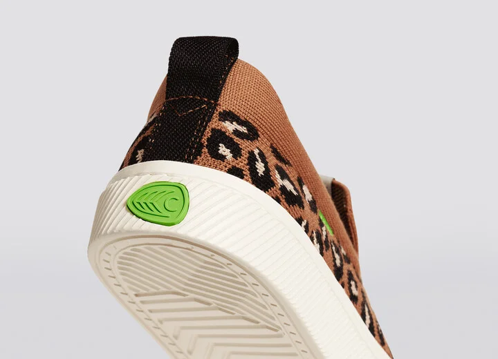 IBI SLIP-ON Leopard Print Knit Sneaker Men - Image 6