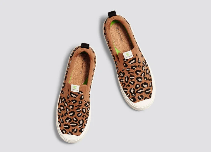 IBI SLIP-ON Leopard Print Knit Sneaker Men - Image 7