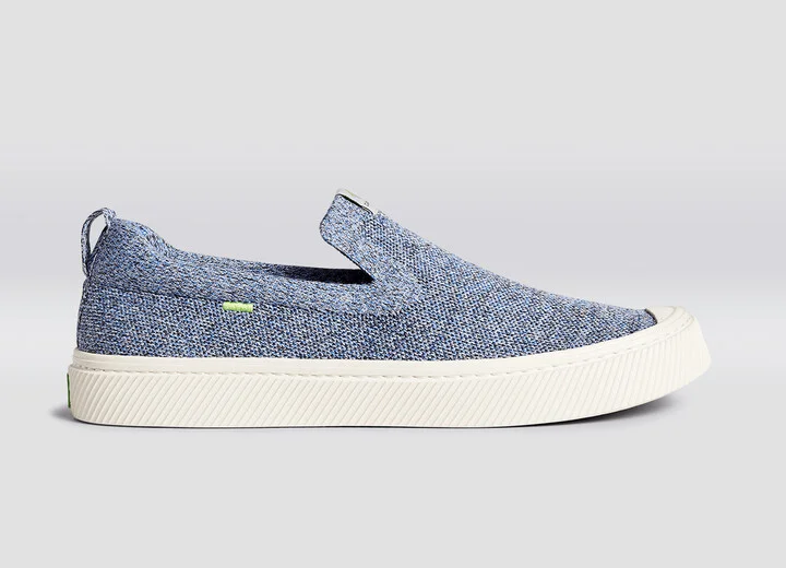 IBI SLIP-ON Stone Blue Knit Sneaker Men - Image 3