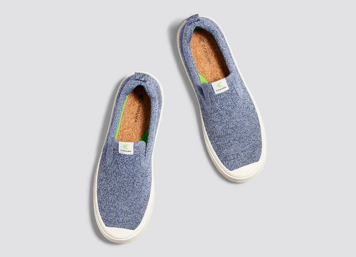 IBI SLIP-ON Stone Blue Knit Sneaker Men - Image 7
