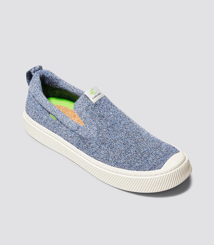 IBI SLIP-ON Stone Blue Knit Sneaker Men - Image 10