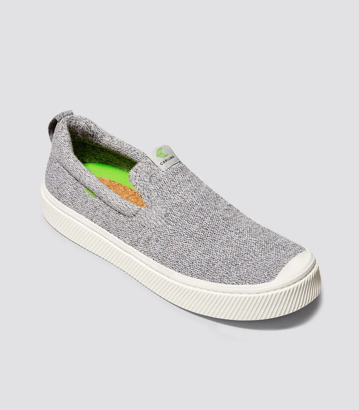 IBI SLIP-ON Stone Light Grey Knit Sneaker Men - Image 2