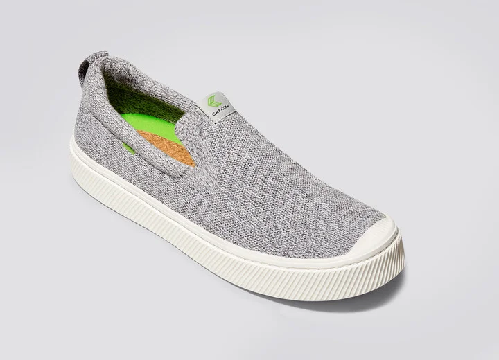 IBI SLIP-ON Stone Light Grey Knit Sneaker Women - Image 4