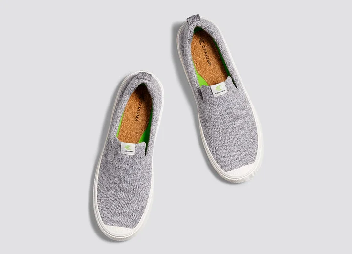 IBI SLIP-ON Stone Light Grey Knit Sneaker Women - Image 7