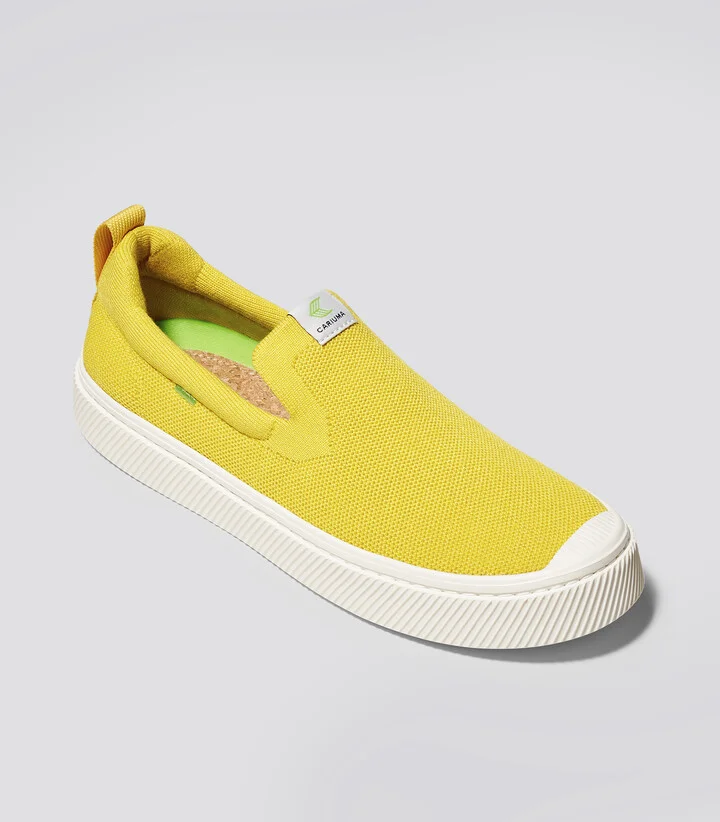 IBI SLIP-ON Sun Yellow Knit Sneaker Men - Image 2