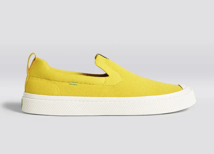 IBI SLIP-ON Sun Yellow Knit Sneaker Men - Image 3