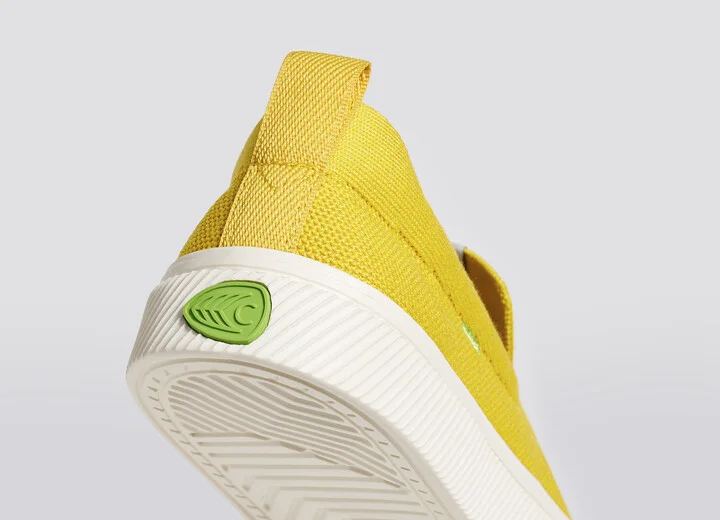 IBI SLIP-ON Sun Yellow Knit Sneaker Men - Image 6