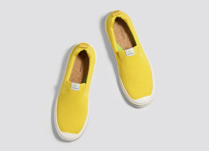 IBI SLIP-ON Sun Yellow Knit Sneaker Men - Image 7