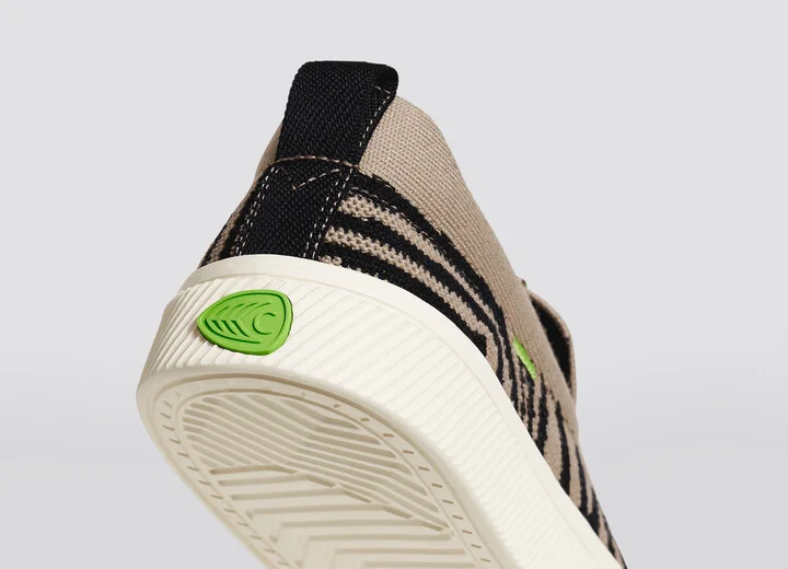 IBI SLIP-ON Zebra Print Knit Sneaker Men - Image 6