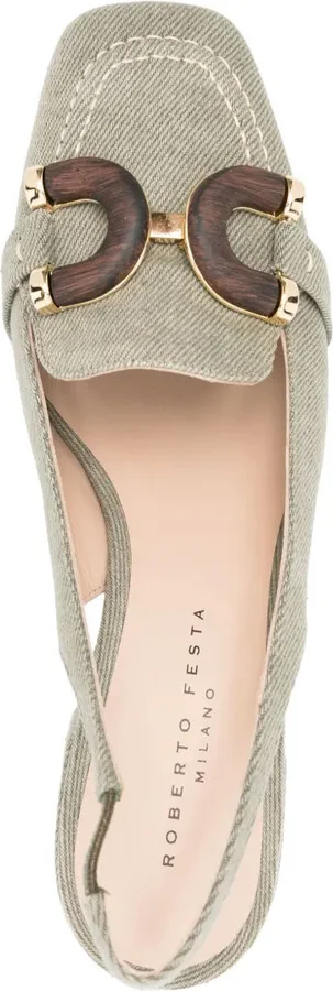 Ibiza denim slingback pumps - Image 4
