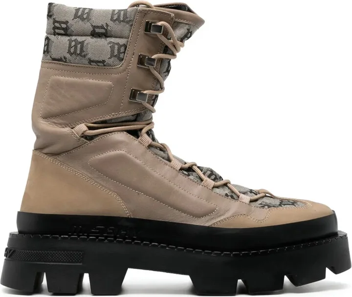 Ibiza jacquard-monogram boots