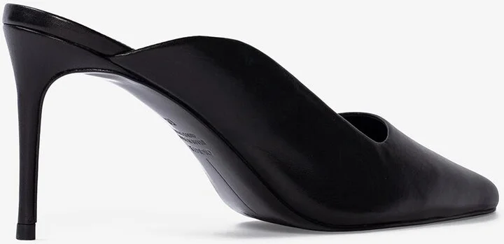 Icon 80 Leather Asymmetric Mules - Image 2