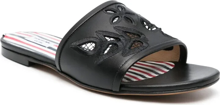 Icon Claquette leather slides - Image 2