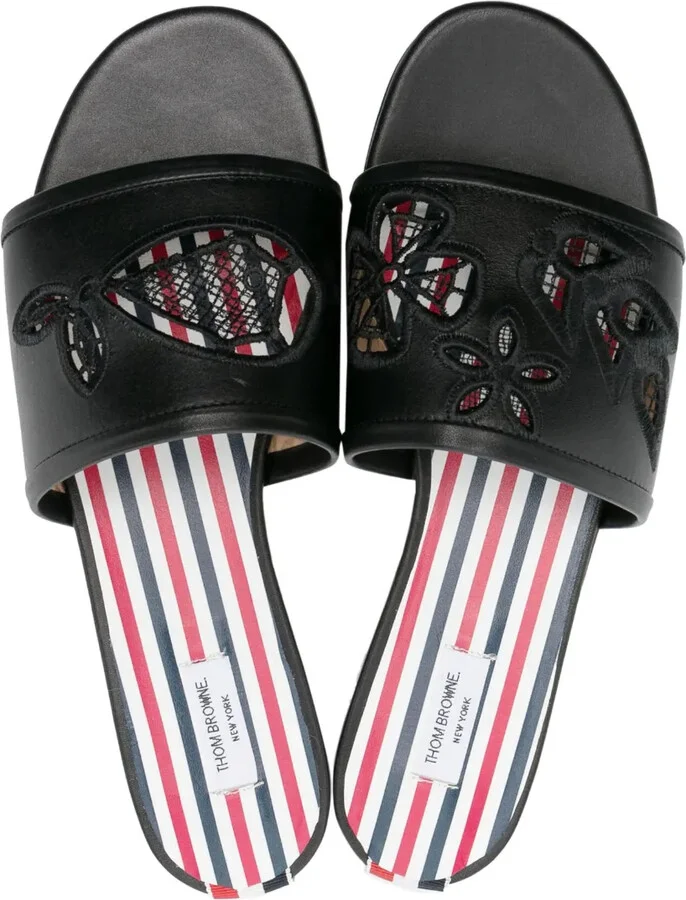 Icon Claquette leather slides - Image 4