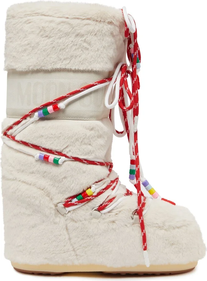 Icon faux fur beads boots - Image 2