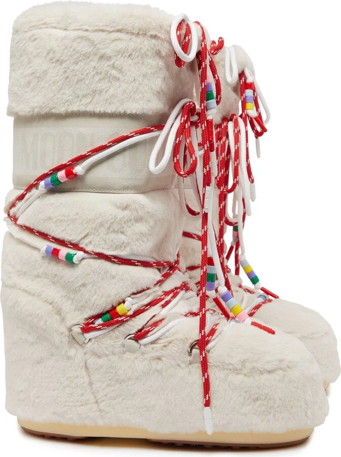 Icon faux fur beads boots - Image 3