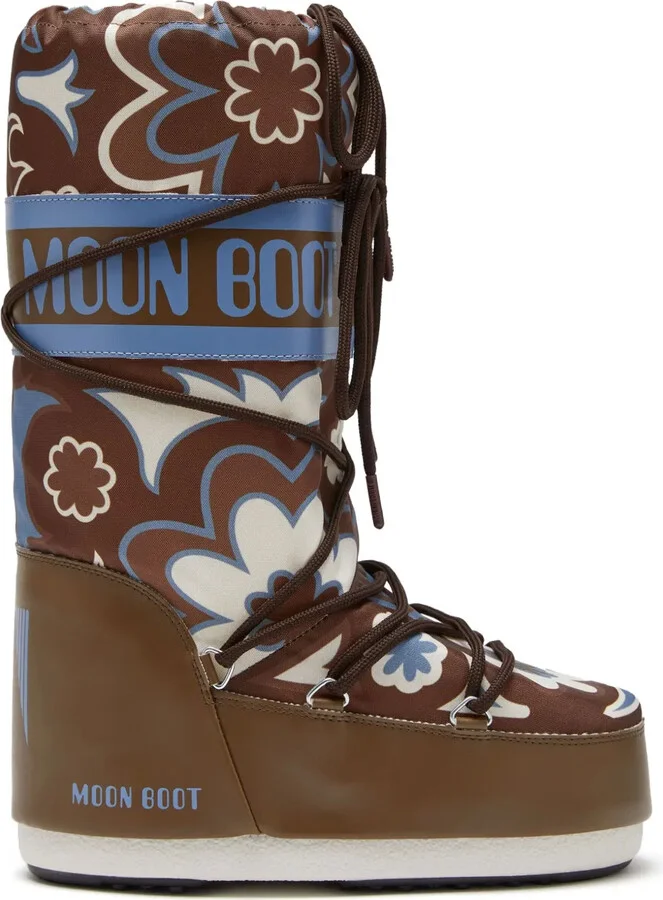 Icon floral-print boots