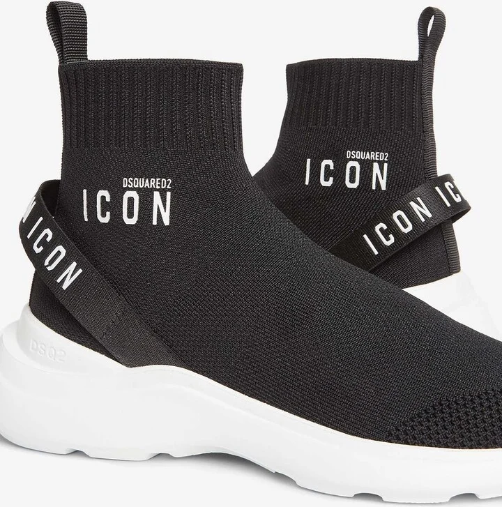 Icon Fly High-Top Stretch Knit Sneakers - Image 3