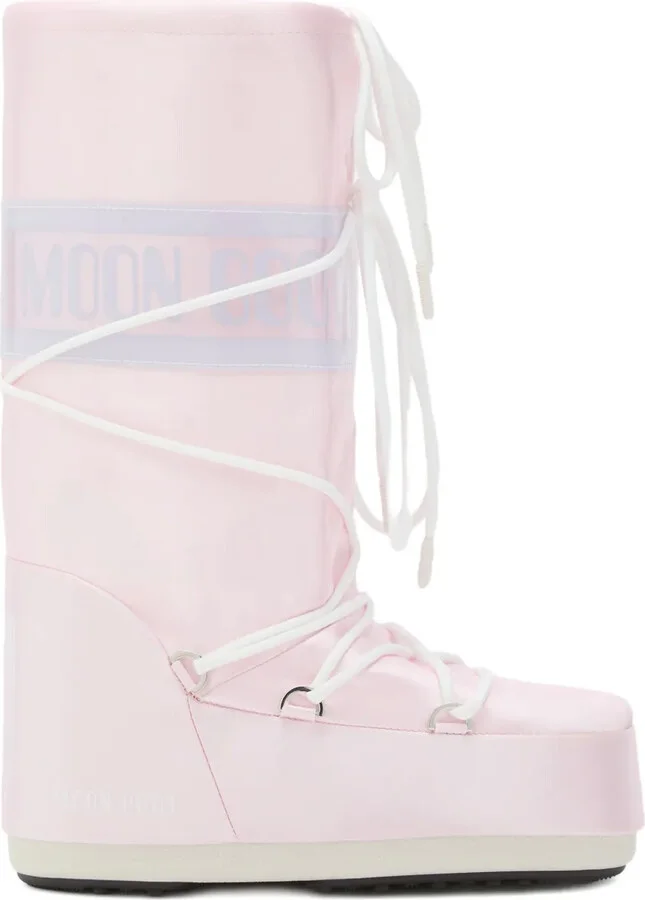 Icon logo-print lace-up boots