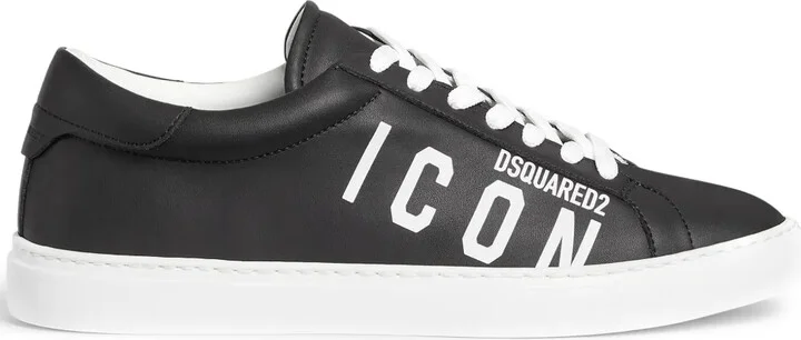 Icon logo-print low-top sneakers