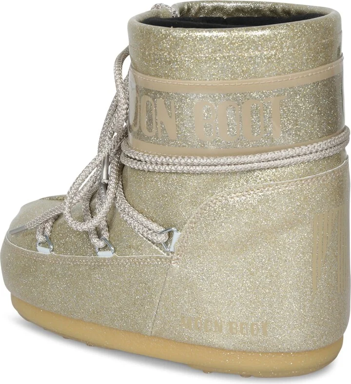 Icon Low Glitter Gold Boots - Image 3