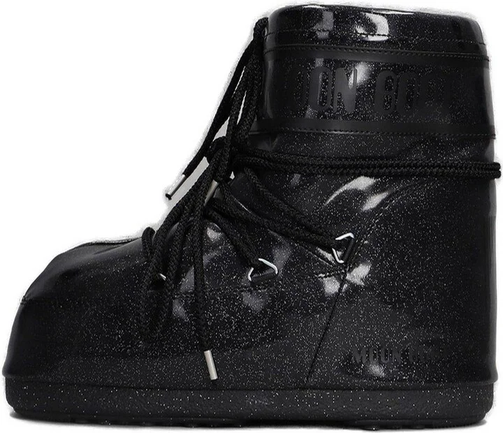 Icon Low Glitter Lace-up Boots - Image 2