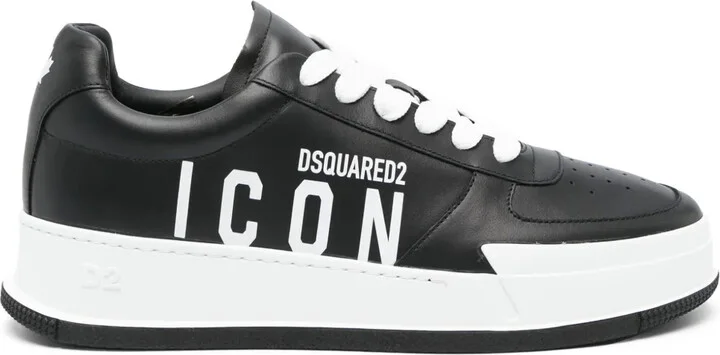 Icon-motif low-top sneakers