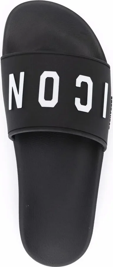 Icon-print slip-on slides - Image 4