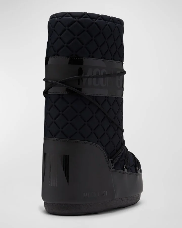 Icon Quilted Nylon Tall Snow Boots - Image 2
