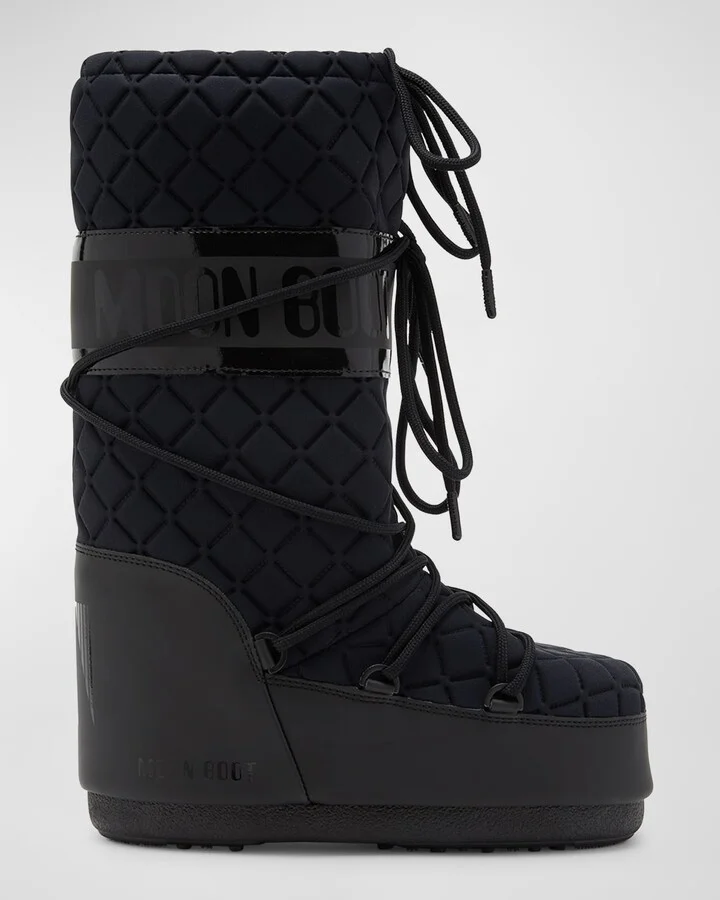 Icon Quilted Nylon Tall Snow Boots