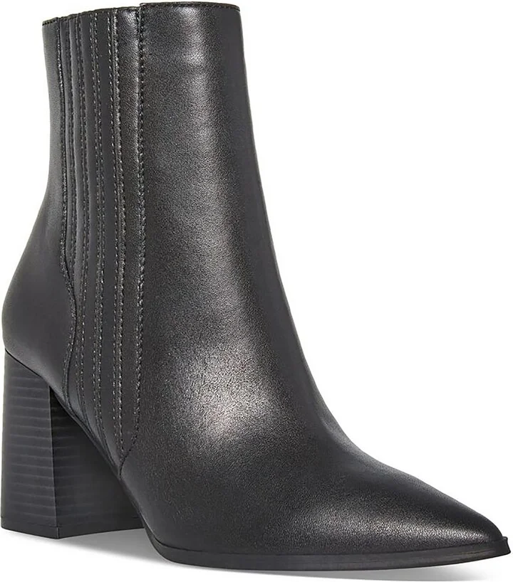 Iconic Womens Leather Pointed Toe Booties