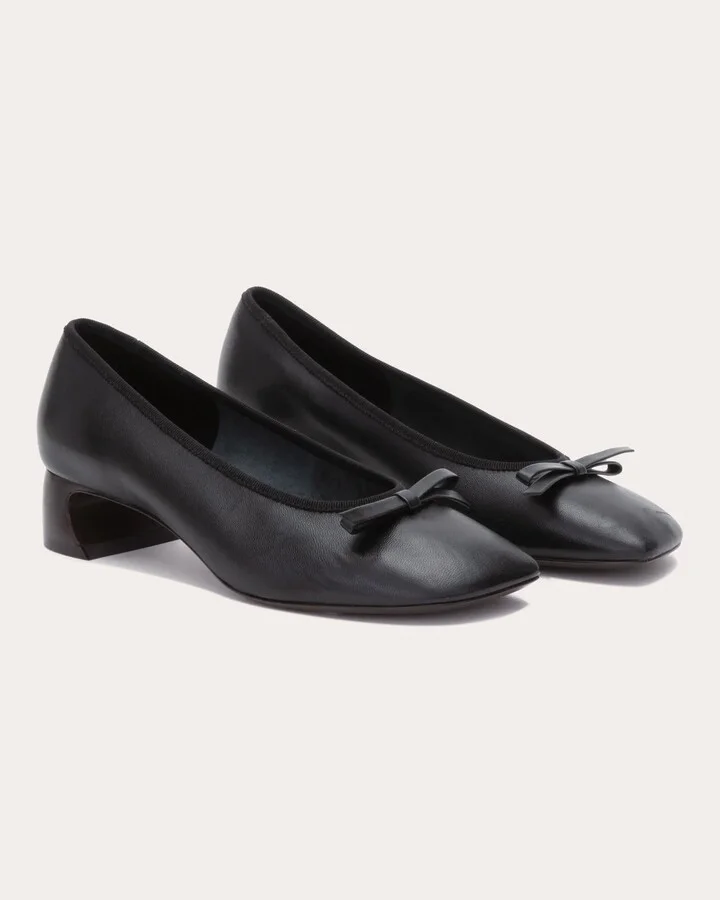 ID Bow-Detail Leather Pump - Image 2