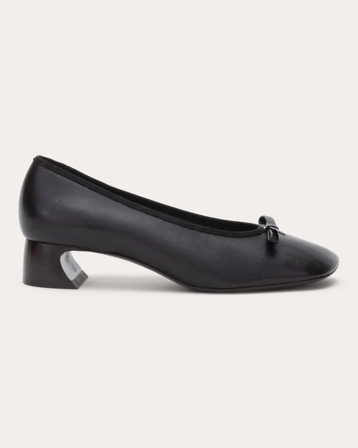 ID Bow-Detail Leather Pump