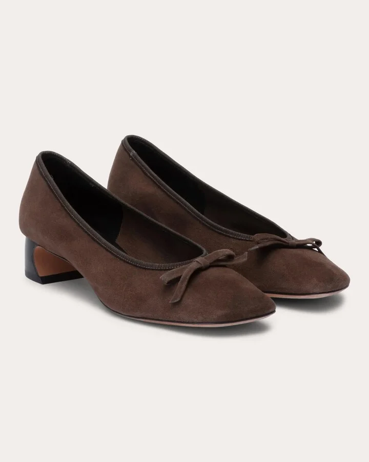 ID Bow-Detail Suede Pump - Image 2