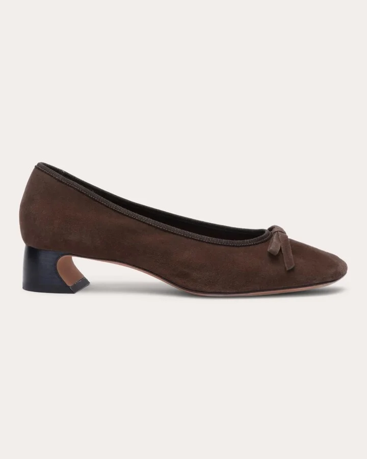 ID Bow-Detail Suede Pump