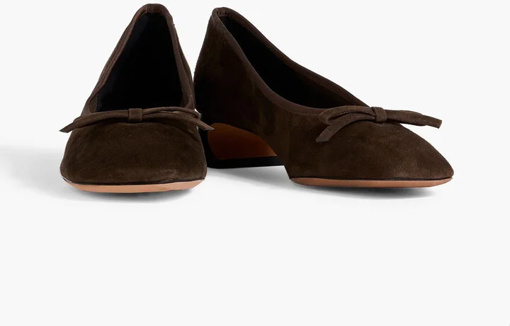 ID bow-detailed suede pumps - Image 2