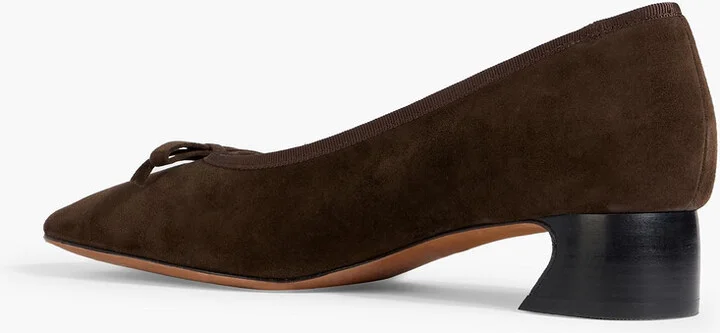 ID bow-detailed suede pumps - Image 3