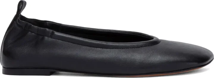 ID leather ballerina shoes