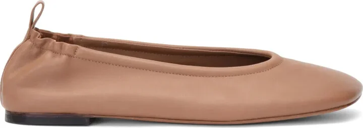 ID leather ballerina shoes