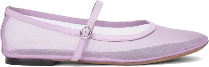 ID mesh ballerina shoes