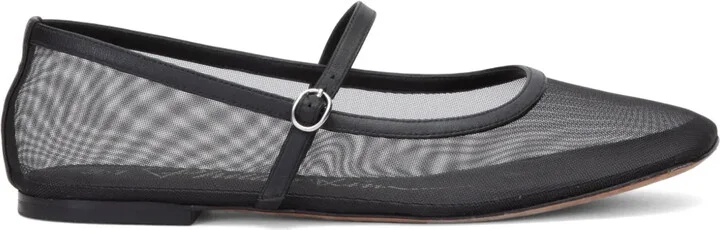 ID mesh ballerina shoes