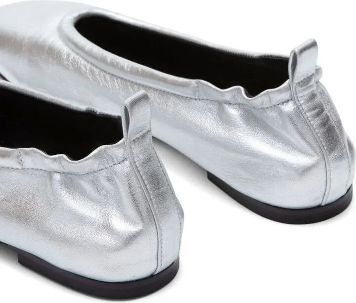 ID metallic-finish ballerina shoes - Image 4