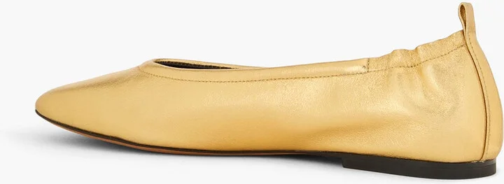 ID metallic leather ballet flats - Image 3