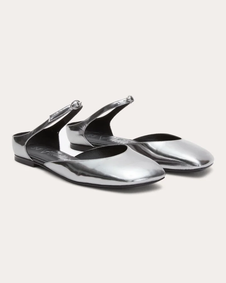 ID Metallic Leather Mary Jane Flat - Image 2