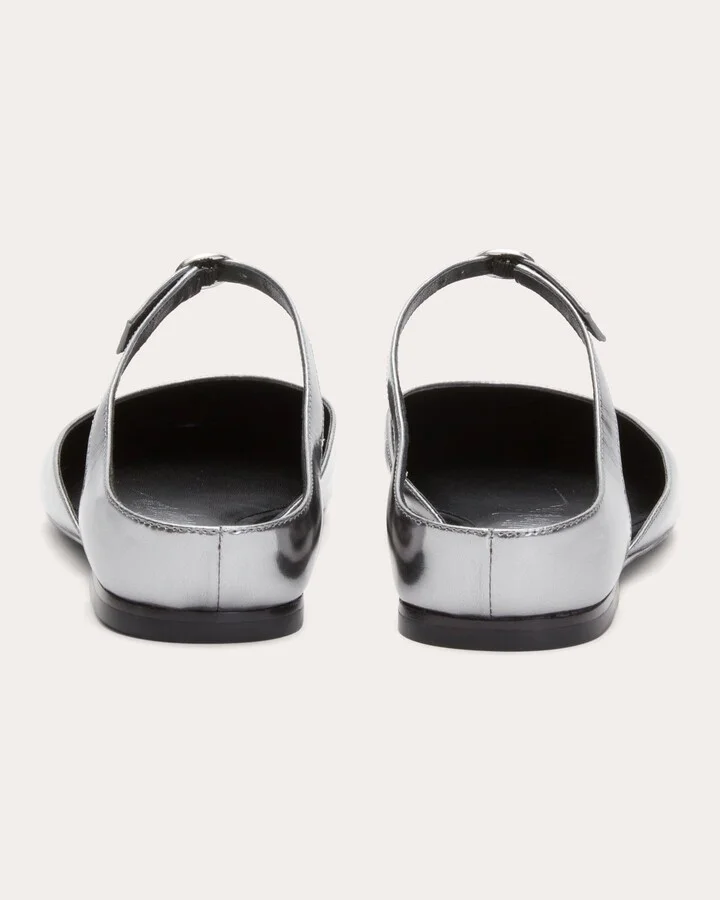 ID Metallic Leather Mary Jane Flat - Image 3
