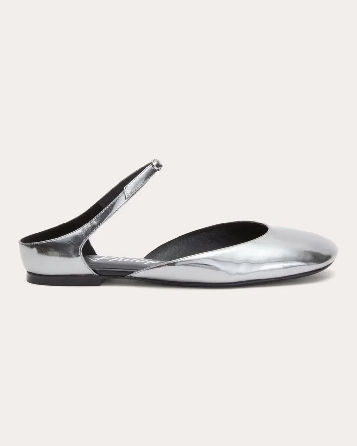 ID Metallic Leather Mary Jane Flat