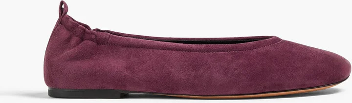 ID suede ballet flats
